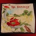 Antique Arts & Crafts Embroidered Poppy Cushion Cover // entitled The Harvest