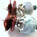 Freshwater pearl earrings, keshi pearl, jade