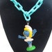 SALE SMURFETTE, Smurf Ballerina Figure Kitschy and Cute Katy Perry, VINTAGE, Turquoise