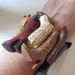 BARBIE COWBOY Boot Shoe Cuff Bracelet WESTERN One of a Kind Brown Southwestern Texas