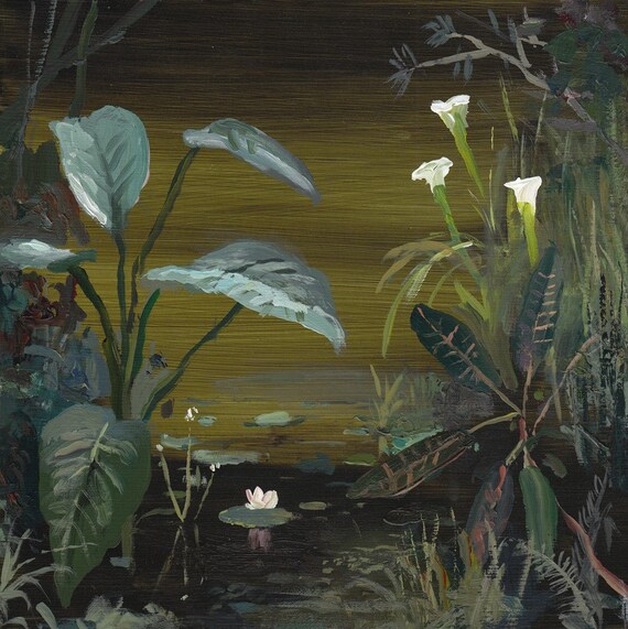 Water Plants Original Painting by jeremymiranda on Etsy