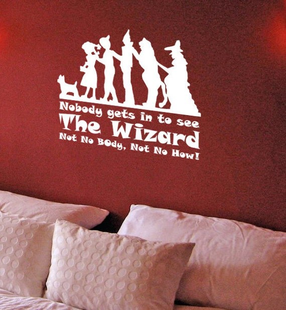 Items similar to Wizard of Oz Theme Vinyl Wall Decal wtih