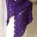 LAUREN, Crochet shawl pattern, PDF
