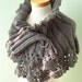 Elegant grey capelet, PDF pattern