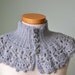 Lacy capelet/cowl, crochet PDF pattern
