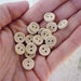 Wood Buttons - SMALL wooden buttons - WHOLESALE - Pack of 100