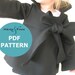 Chic Cocktail Swing Coat pattern and tutorial 12M-6T holiday jacket PDF
