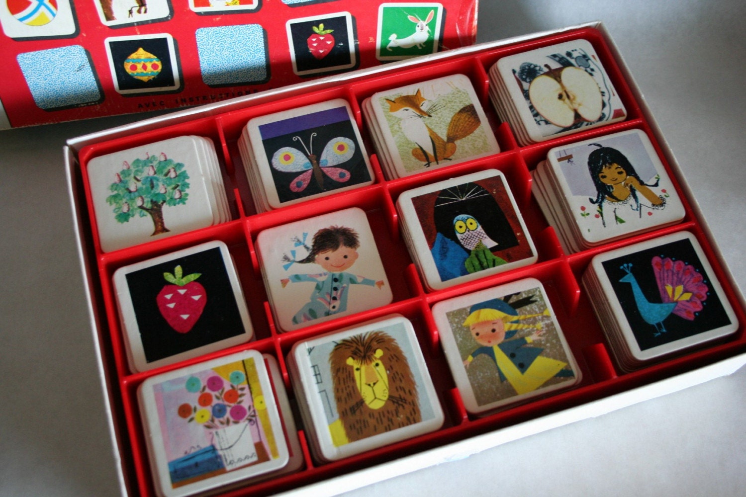 Vintage 1966 MEMORY Card Matching Game Complete