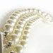 Pearl Cuff Bracelet - Triple Strand Ivory Swarovski Pearl Twist Bracelet - Multi Strand Bracelet - Wedding Jewelry
