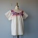 pesant top / 1970s embroidered blouse / Yuma City tunic blouse - size large
