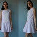 LAST CALL SALE / 1960s dress / 60s dress / pink swiss dot dress / day dress - size small , medium