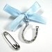 Something Blue Bouquet Charm - Lucky Horseshoe