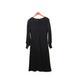 reserved Vintage 60s Black Crocheted Cocktail Dress s m