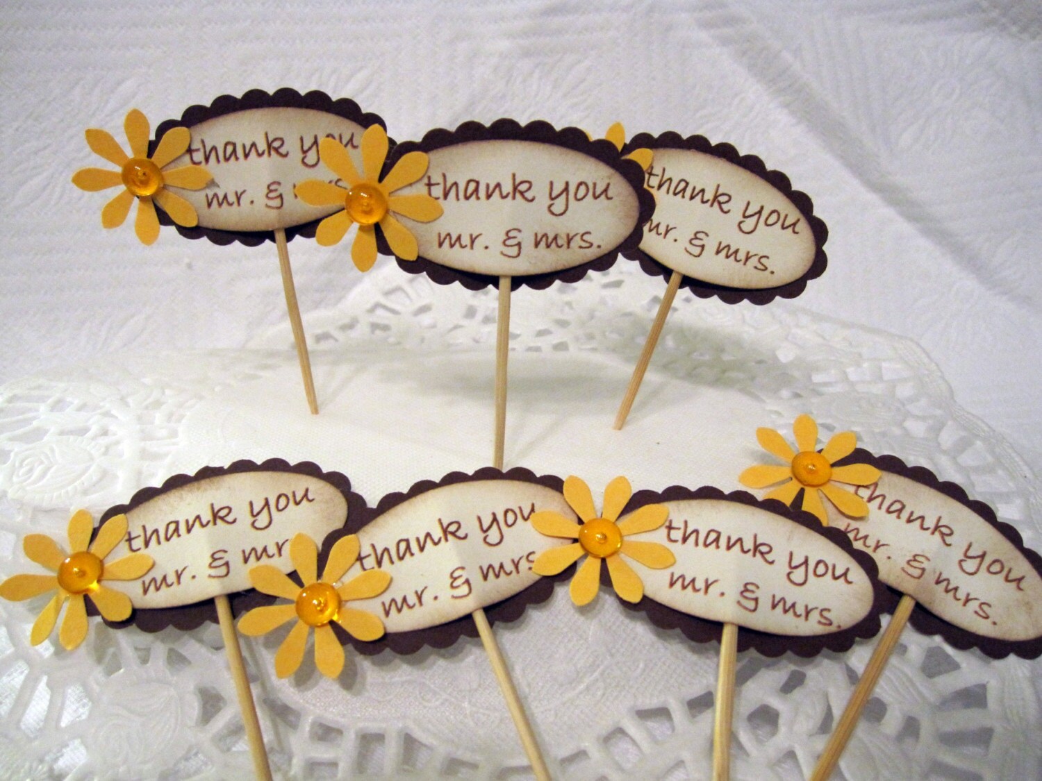 24 Customizable Toothpick Cake or Cupcake toppers Free