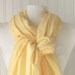 Buttercup Yellow Cotton Gauze Scarf.....Extra Long....New