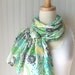 Summer Meadow Cotton Scarf Extra Long New