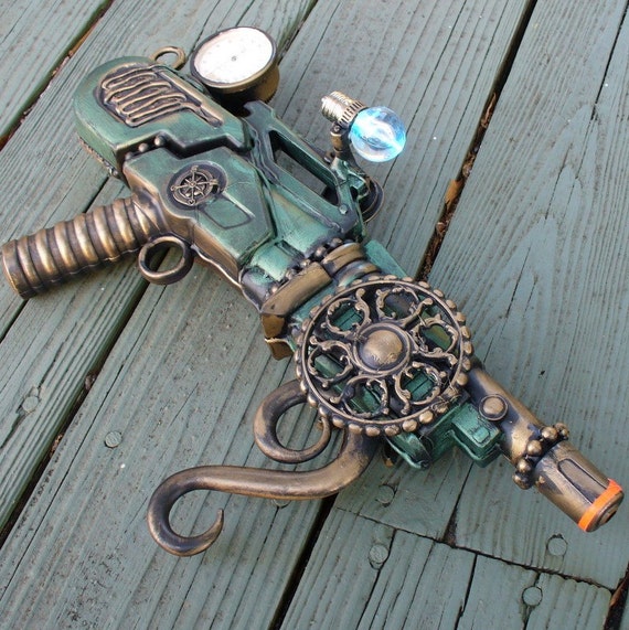 Steampunk Tesla Gun Victorian Scifi Pistol