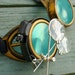 Steampunk Victorian goggles glasses pirate Time Travel Crazy Scientist's Oculo-Vision Tool---D gold green