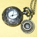 Steampunk pocket watch CRAZY TIME -- Alice in Wonderland great watch necklace