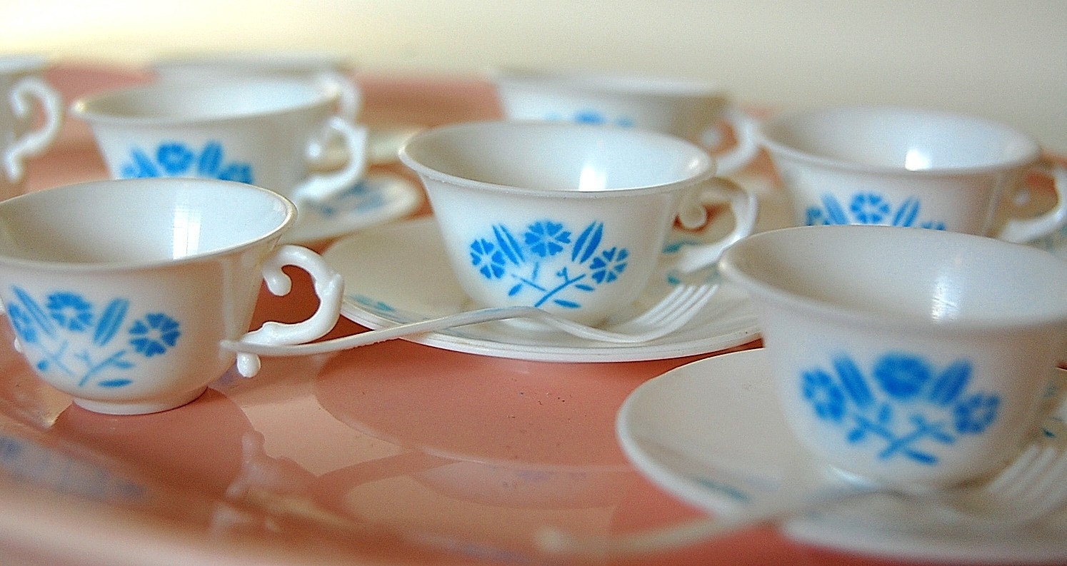 plastic tea set for adults