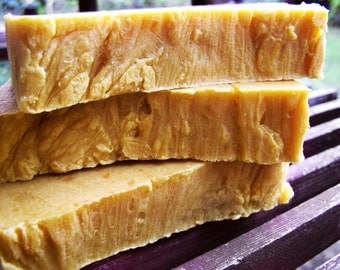 Pure Pumpkin Old Fashioned Hot Process Handmade Soap - Fragrance & Dye Free - Vegan Friendly!