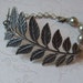 Fern Branch Bracelet / Antiqued Silver / Mother's Day jewelry / birthday / anniversary gift / handmade