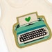 The TYPEWRITER Tank - on an American Apparel Organic Cotton Tank