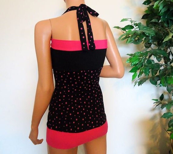 hot pink halter top
