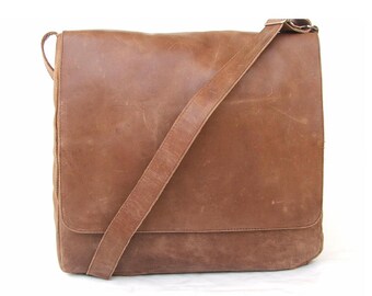 leather laptop bag Messenger bag Men Brown Leather handbag laptop bag Leather bag mens leather laptop bags mens messenger bag shoulder bag