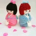 Japanese kokeshi girl doll amigurumi PDF Crochet pattern