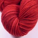 Sock Weight Superwash MCN (Merino Wool/Cashmere/Nylon) Yarn, Hand Dyed - Ruby Tonal