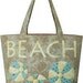 Artful Offerings Vintage Beach Tote Bag HANDBAG sewing quilting PATTERN - NEW