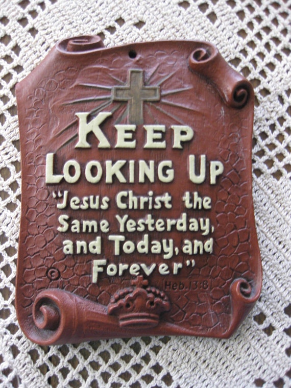 Vintage Bible verse plaque
