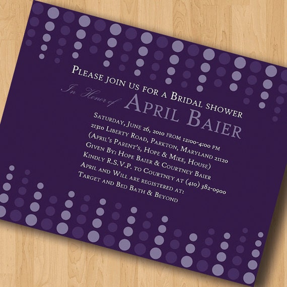 Circles Galore - Bridal Shower Invitations - Digital Design Il_570xn