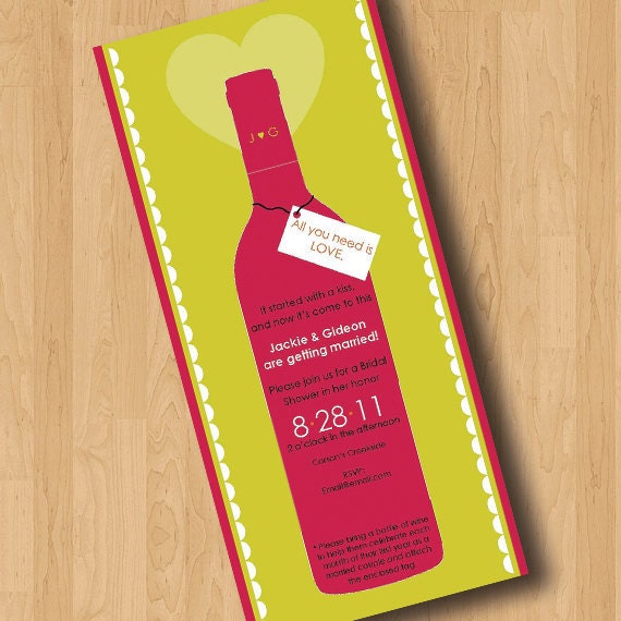 All you need is LOVE Bridal Shower Invitations - Digital Design Il_570xn