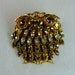 4 color Purple OWL Pin Broach Pendant West Germany