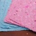 Handmade Recycled Paper - Bright Pink and Sparkly Turquoise