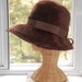 Vintage 60s Cocoa Brown Cloche Hat