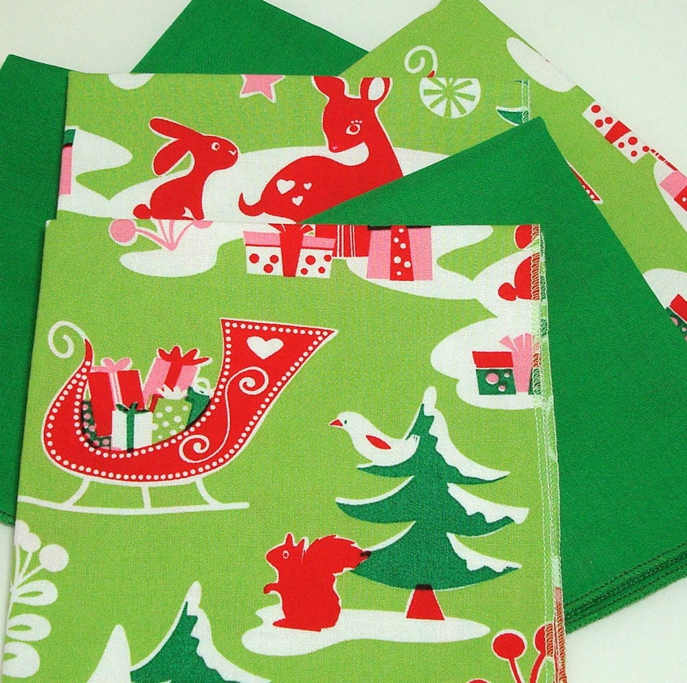 Christmas Holiday Cloth Dinner Napkins set of 6