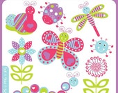 Valentines Love Bugs - insects, butterflies, lady birds, dragon flies, baby, logo - Personal and Commercial Use Clip Art Instant Download Il_170x135