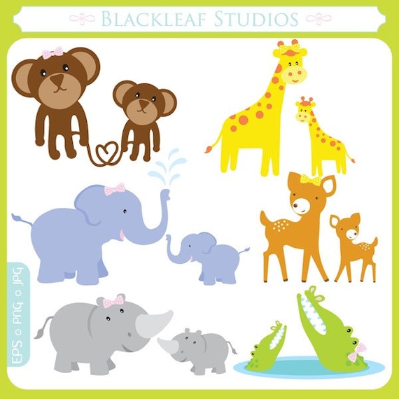 free baby animal clipart baby shower - photo #24