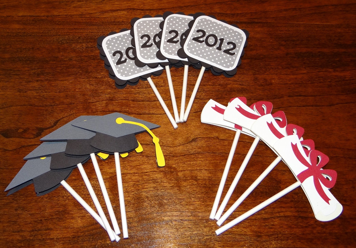 Graduation Cupcake Toppers Graduation Supplies by