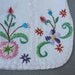 70s White Jeans Shirt Jacket Set Vintage Embroidered Boho Hippie Extra Small