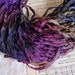 Almost GONE - Hand Dyed Ribbon - CURRANT dark shimmer edge ribbon, 5 yards