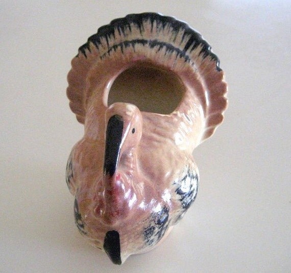 Vintage Pottery Turkey Vase