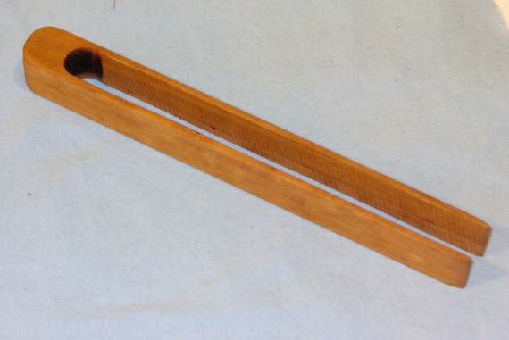 Wooden Toaster Tongs