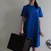 bright blue mod scooter dress . fly the friendly skies flight attendant .medium.large .sale