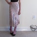 art deco sequin silk skirt . pink gunmetal new years eve party .medium.large .sale
