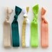 The Clover Package - 5 Elastic Hair Ties that Double as Bracelets by Mane Message on Etsy