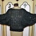 Vintage 1970's Black Sequin Batwing Top.